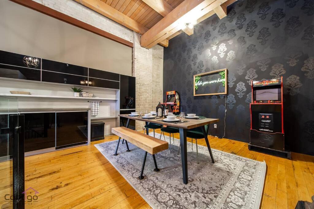 Historic Jd Loft, Near Ice District, Rogers Place, Ug Parking Edmonton Ngoại thất bức ảnh