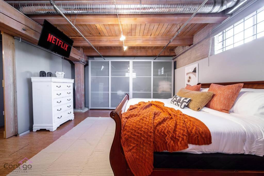Historic Jd Loft, Near Ice District, Rogers Place, Ug Parking Edmonton Ngoại thất bức ảnh