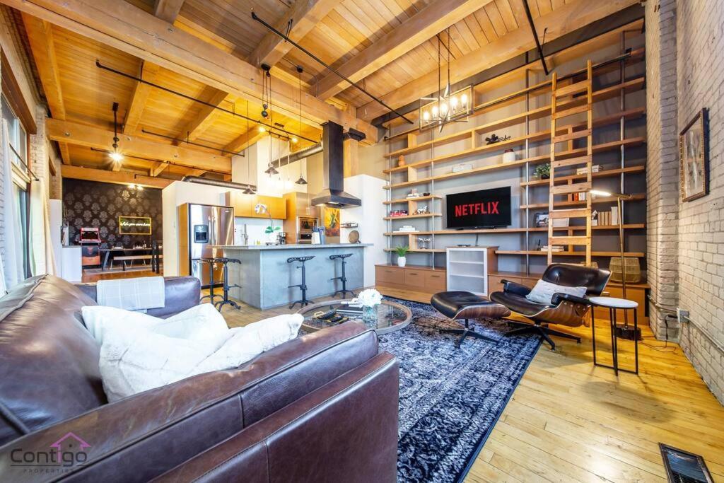 Historic Jd Loft, Near Ice District, Rogers Place, Ug Parking Edmonton Ngoại thất bức ảnh
