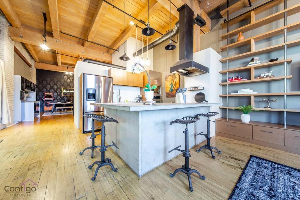 Historic Jd Loft, Near Ice District, Rogers Place, Ug Parking Edmonton Ngoại thất bức ảnh