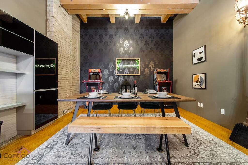 Historic Jd Loft, Near Ice District, Rogers Place, Ug Parking Edmonton Ngoại thất bức ảnh